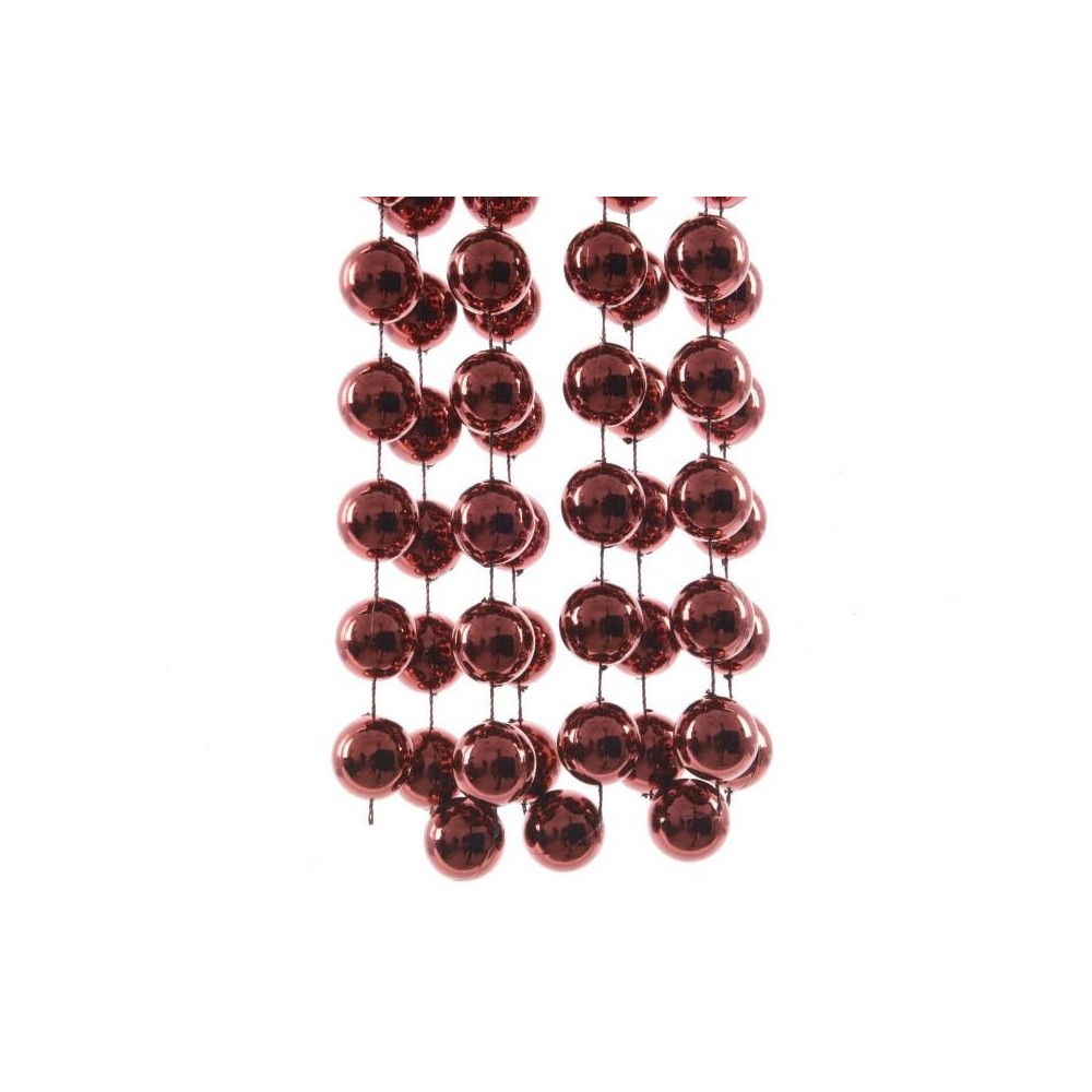 GHIRLANDA PALLINE BORDEAUX D2